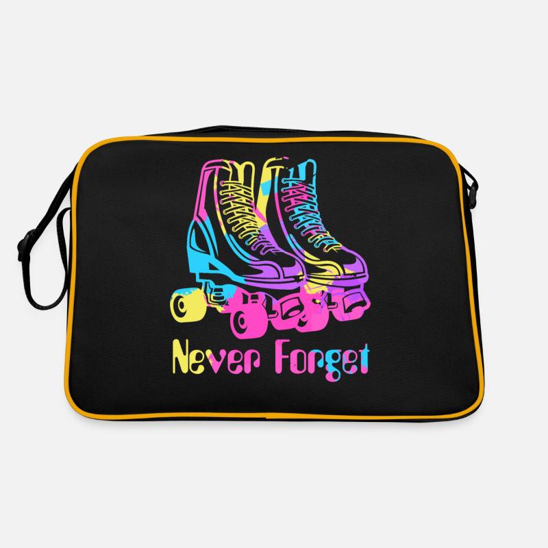 Rollschuhe Never Forget 90er Neunziger Retro Retro Tasche