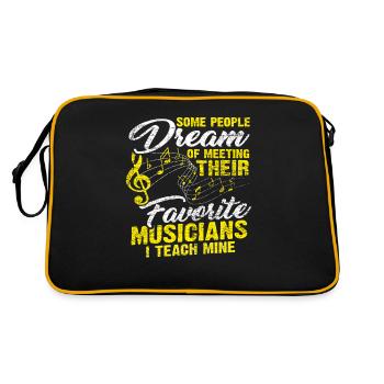 Professeurs de musique - Sac Retro - noir/or - Dos