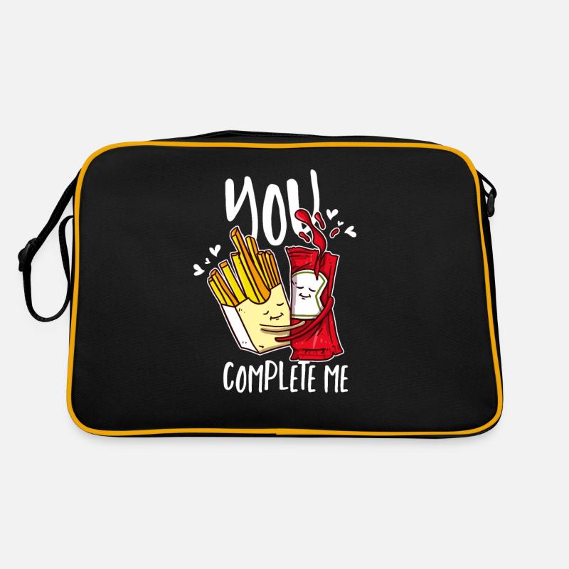 Frites et ketchup – une combinaison parfaite pour les connaisseurs Sac Retro