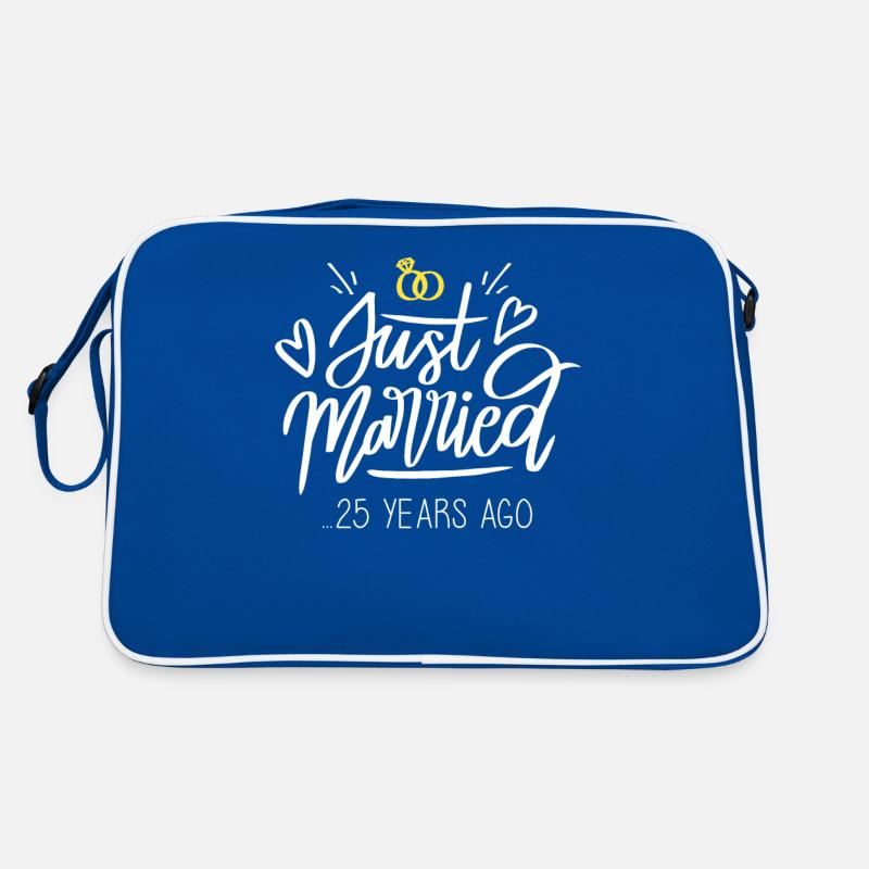 25. Hochzeitstag Geschenk Jubiläum Ehe Ehepaar Jus Retro Tasche
