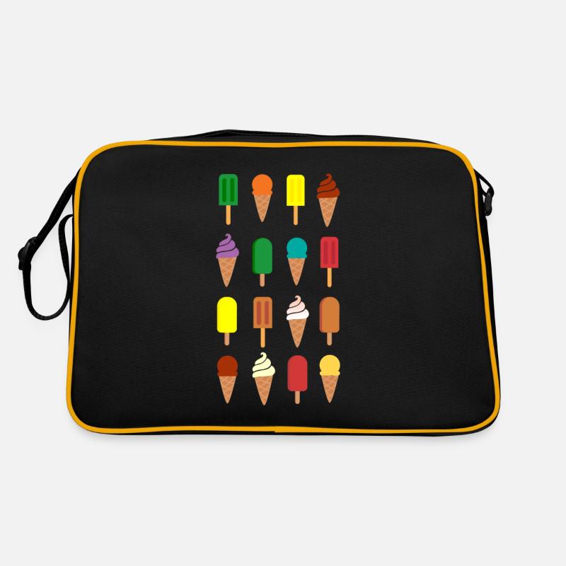 Eis Eis Eis - Retro Tasche - Schwarz/Gold