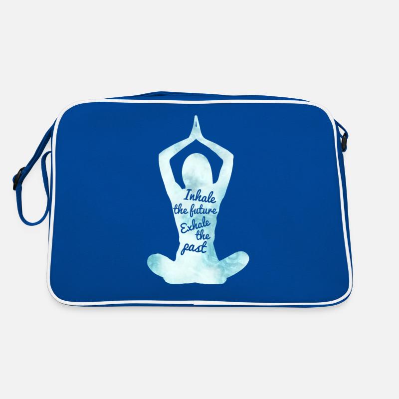 Yoga Pose Inhale Exhale disant idée cadeau Sac Retro