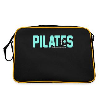 Pilates - Retro Tasche - Schwarz/Gold - Hinten