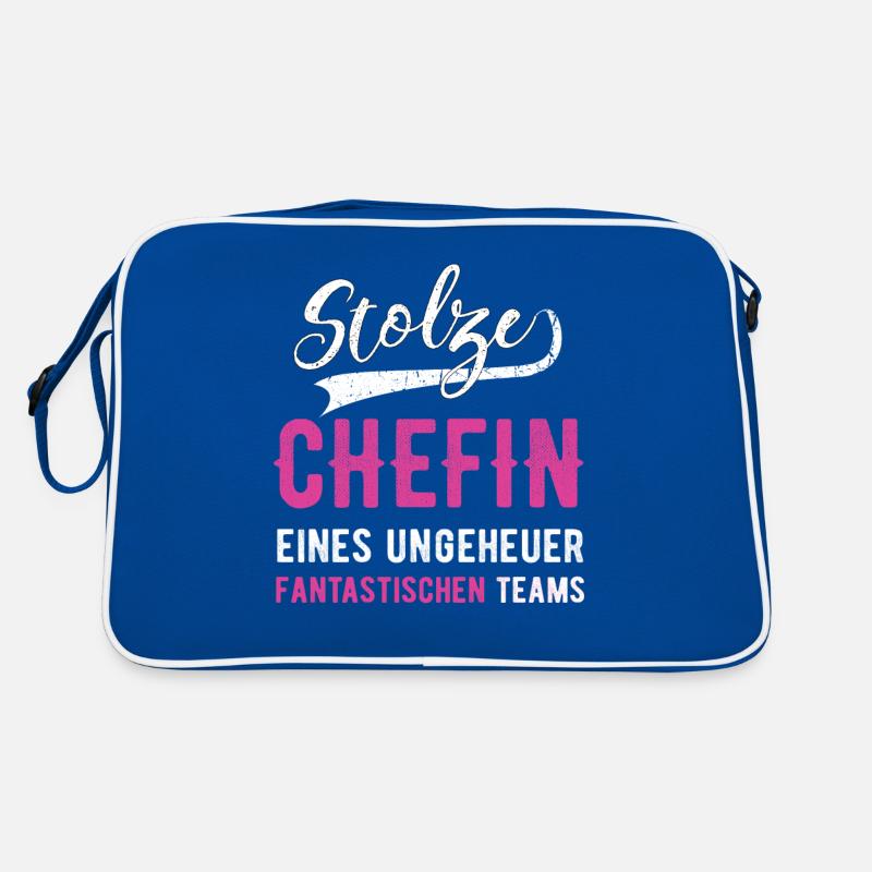Stolze Chefin Geschenk Leiterin Abteilungsleiterin Retro Tasche