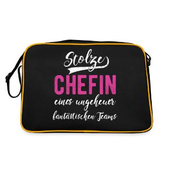 Chef de filiale Chef de division Cadeau - Sac Retro - noir/or - Dos