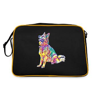 Berger allemand - Sac Retro - noir/or - Dos