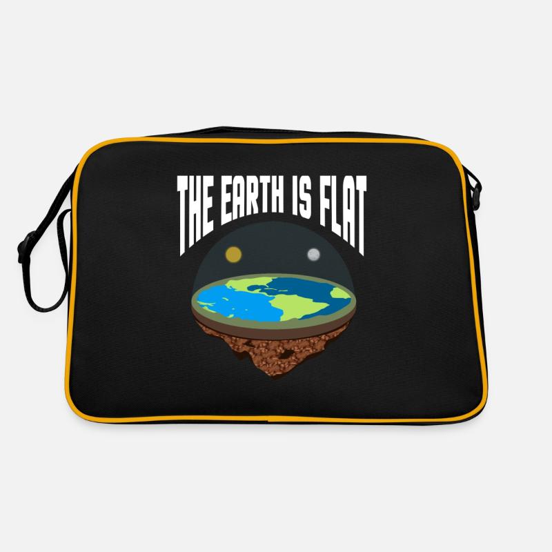 Globe terrestre plat modèle de carte de la terre plate Sac Retro
