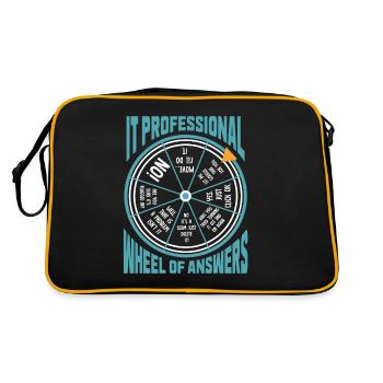 IT professional computer programmer humor - Retro Bag - black/gold - Back