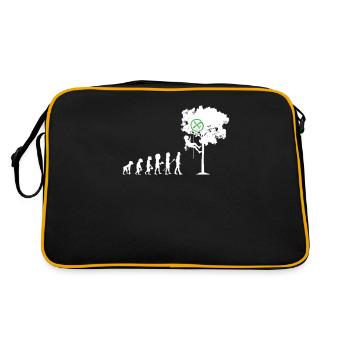 Evolution Geocaching - Retro Tasche - Schwarz/Gold - Hinten