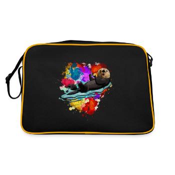 loutre - Sac Retro - noir/or - Dos