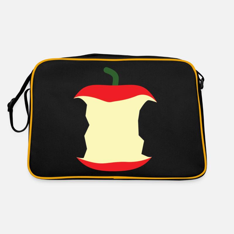 Bitten apple Bitten fruit Retro Bag