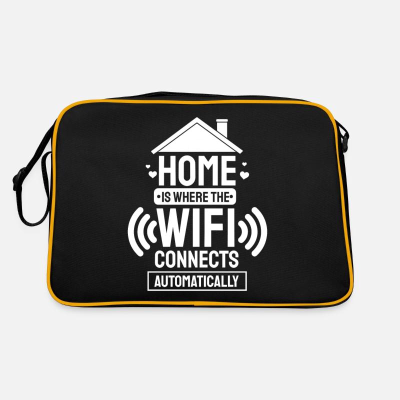 Cadeau de nerd Internet sans fil Wifi Sac Retro