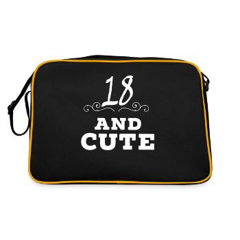 18th birthday - Retro Bag - black/gold - Back