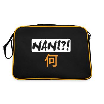 Hentai Manga Anime Waifu japonais ahegao sexy girl - Sac Retro - noir/or - Dos
