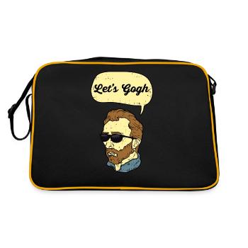 Let's Gogh Van Gogh - Sac Retro - noir/or - Dos