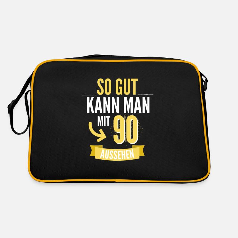 90. Geburtstag Geschenk Retro Tasche