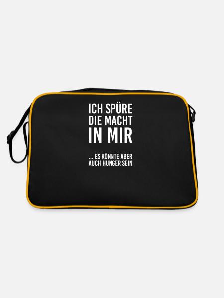 Lustig - Retro Tasche - Schwarz/Gold