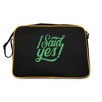 Marriage proposal - Retro Bag - black/gold - Back