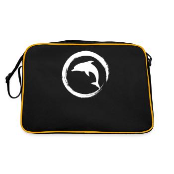 dolphine - Sac Retro - noir/or - Dos