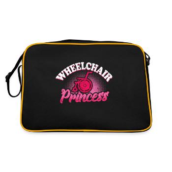 Cadeau handicap handicap humour en fauteuil roulant - Sac Retro - noir/or - Dos