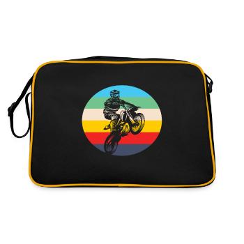Motocross motocross motorcycle motocross clothing - Retro Bag - black/gold - Back