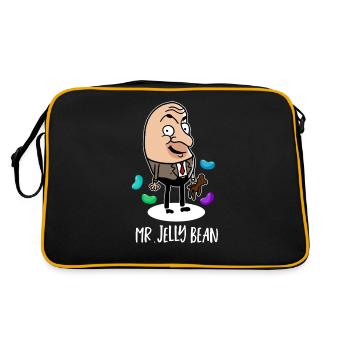 Mr. Jelly Bean English Humor Gift Candies - Retro Bag - black/gold - Back