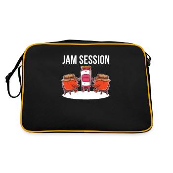 Jam Session – Plaisir de la confiture sucrée pour le petit-déjeuner - Sac Retro - noir/or - Dos