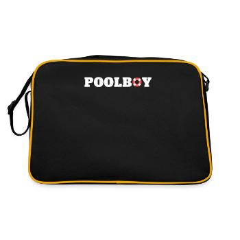 Bathing outfit pool boy lifeguard lifeguard - Retro Bag - black/gold - Back