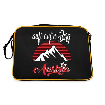 Autriche - aufi auf n Berg - Sac Retro - noir/or - Dos