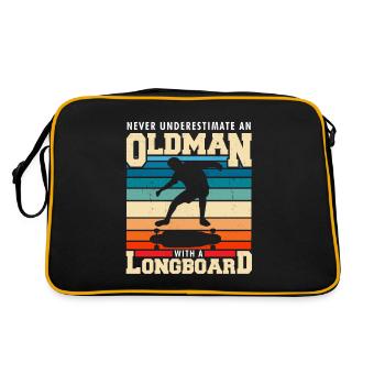 Longboard - Retro Bag - black/gold - Back