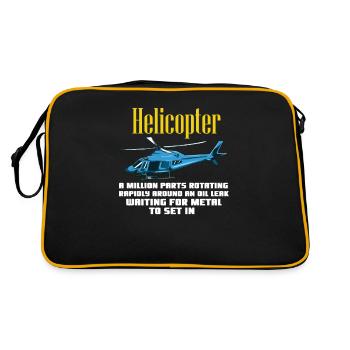 HELICOPTER : Helicopter Definition Poison - Sac Retro - noir/or - Dos