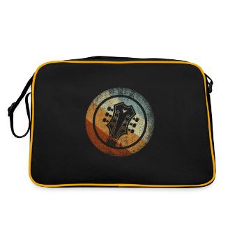 Gitarre - Retro Tasche - Schwarz/Gold - Hinten