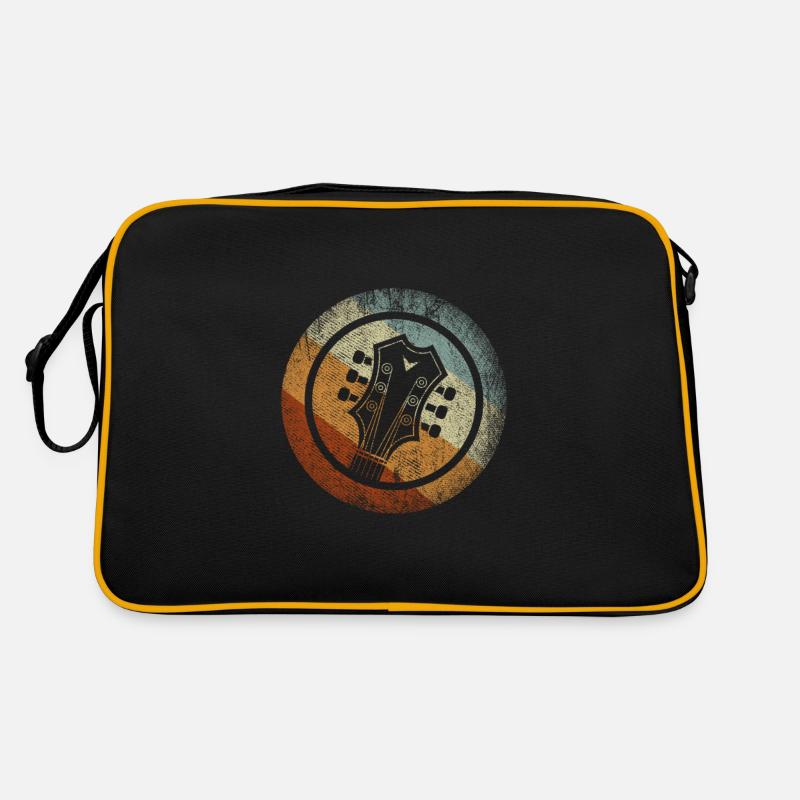 Gitarre - Retro Tasche - Schwarz/Gold