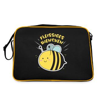 Bee nursery - Retro Bag - black/gold - Back