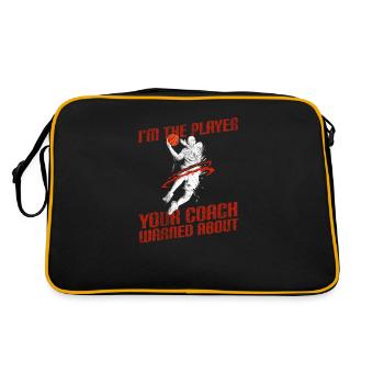 Basketball player basketball player - Retro Bag - black/gold - Back