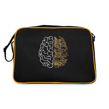 Machine Learning Shirt - Deep Learning and AI - Retro Bag - black/gold - Back