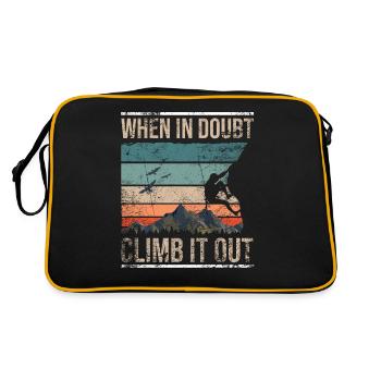 Retro climbing bouldering boulder - Retro Bag - black/gold - Back
