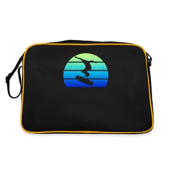 Longboarder - Retro Bag - black/gold - Back