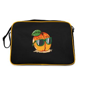 Pêche (abricot) avec des lunettes de soleil - Sac Retro - noir/or - Dos
