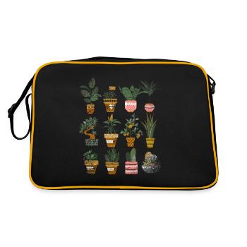 plants - Retro Bag - black/gold - Back