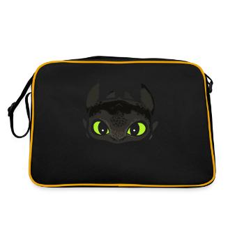 Costume dragon for Halloween carnival adults - Retro Bag - black/gold - Back