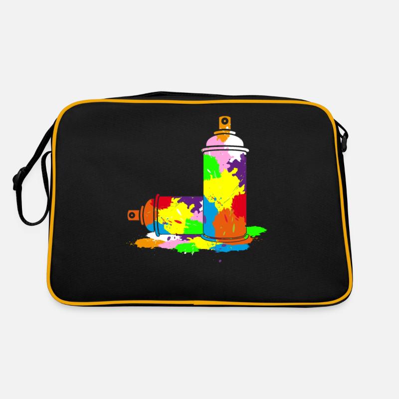 Graffiti Sprühdose Sprayer Dosen Geschenkidee Retro Tasche