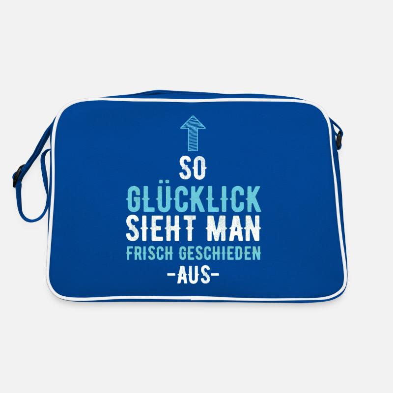Geschieden Scheidung Glücklicher Single Ex Ehe Retro Tasche