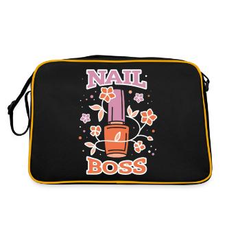 Nail Artist Nails Manicure Nail Boss - Retro Bag - black/gold - Back