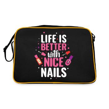 Nail Artist Nails Manicure New Nails - Retro Bag - black/gold - Back