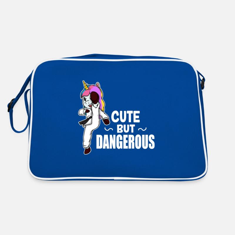 Cute Unicorn Taekwondo Kung Fu Fighter Gift Idea Retro Bag