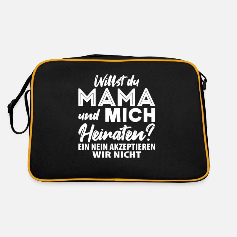 Heiratsantrag Hochzeitsantrag Heirate mich Retro Tasche