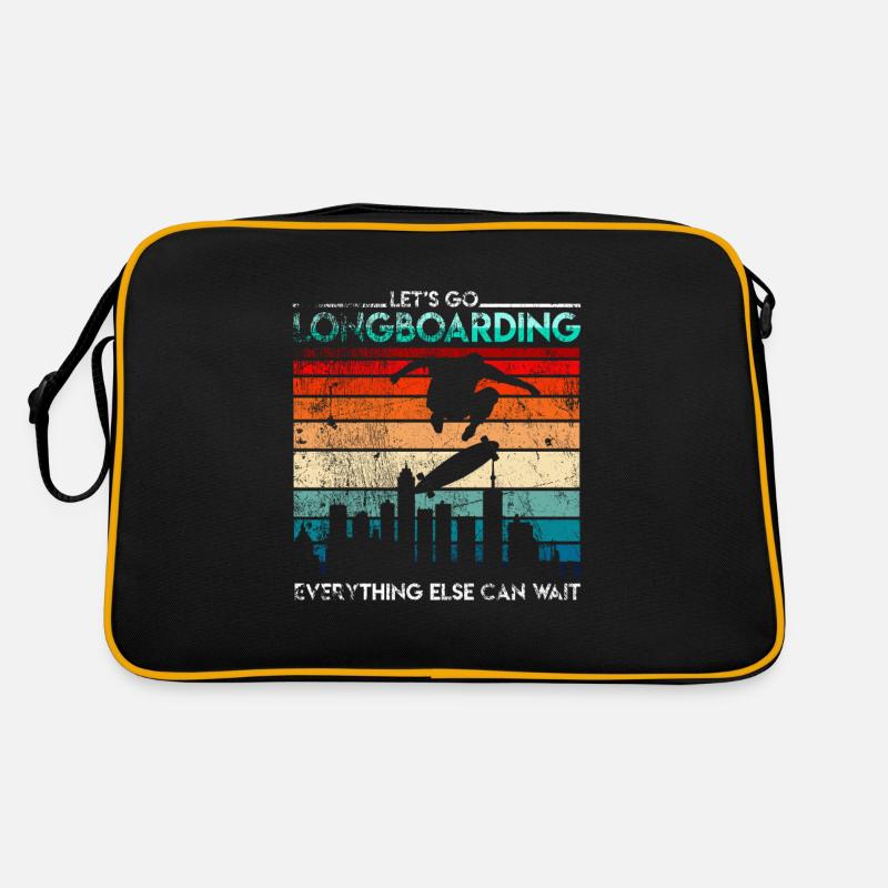Retro Longboarder Longboard Retro Tasche