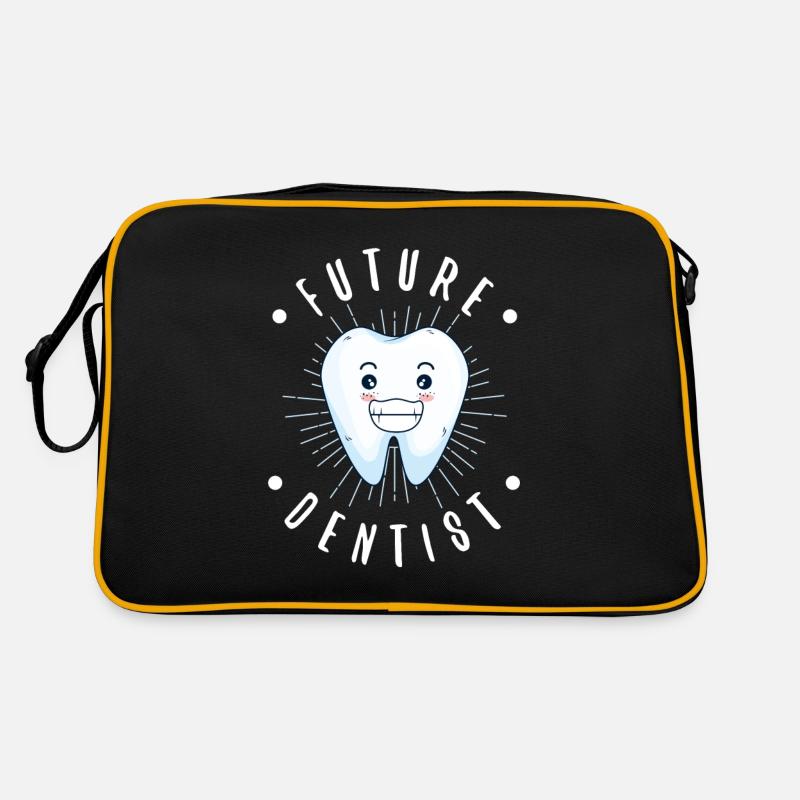 dentiste - Sac Retro - noir/or