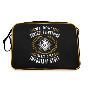 Société secrète des yeux maçonniques - Sac Retro - noir/or - Dos